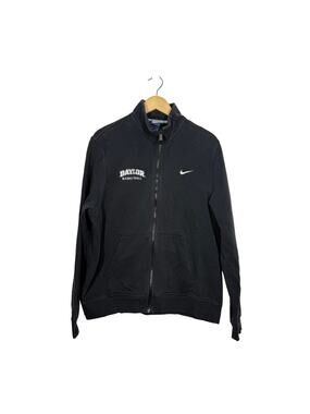 Nike Baylor Basketball Jacket Men’s Size XL Black NCAA Embroidered Logo Full Zip